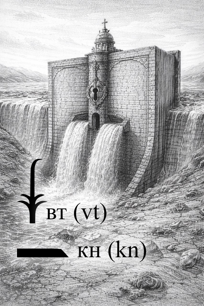 Concept sketch illustrating the mind-form imagery contained in the word Vatican, including the Egyptian hieroglyphs VT and KN. This image is not the NFT discussed in the text.