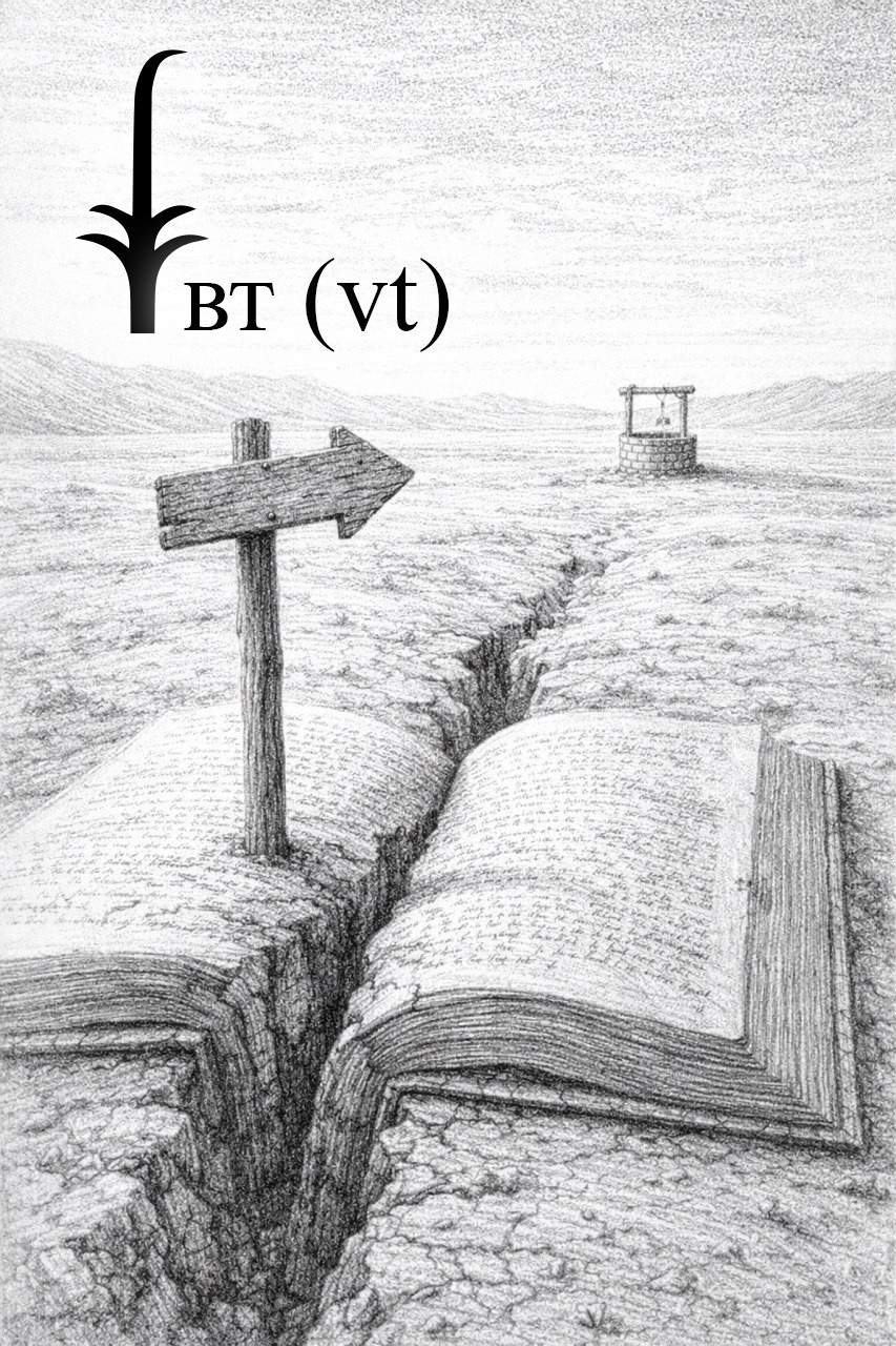 Concept sketch illustrating the essence of the Egyptian hieroglyph VT. This image is not the NFT discussed in the text, but a visual aid created to demonstrate the underlying concept.